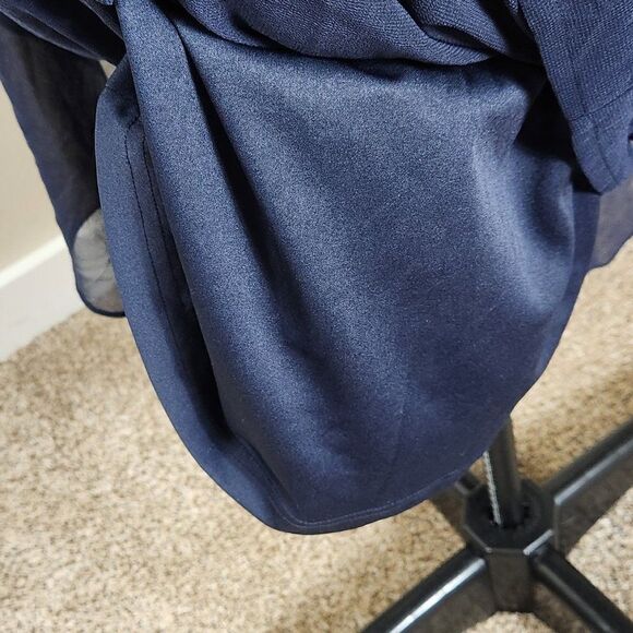 Adrianna Papell - AP1E205401 Beaded Bateau Neck Illusion Chiffon Dress Size 8 - Picture 4 of 16